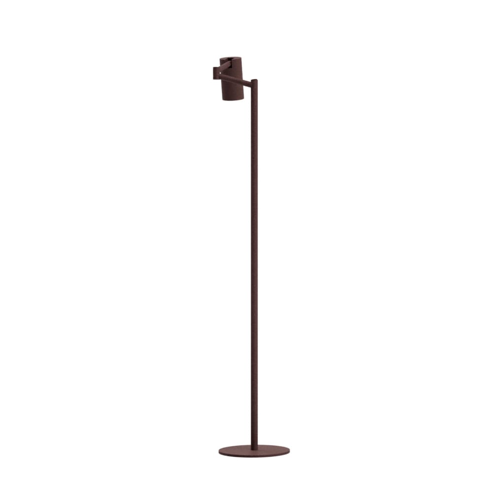 Lampadaire métal rouge 53x28x154cm