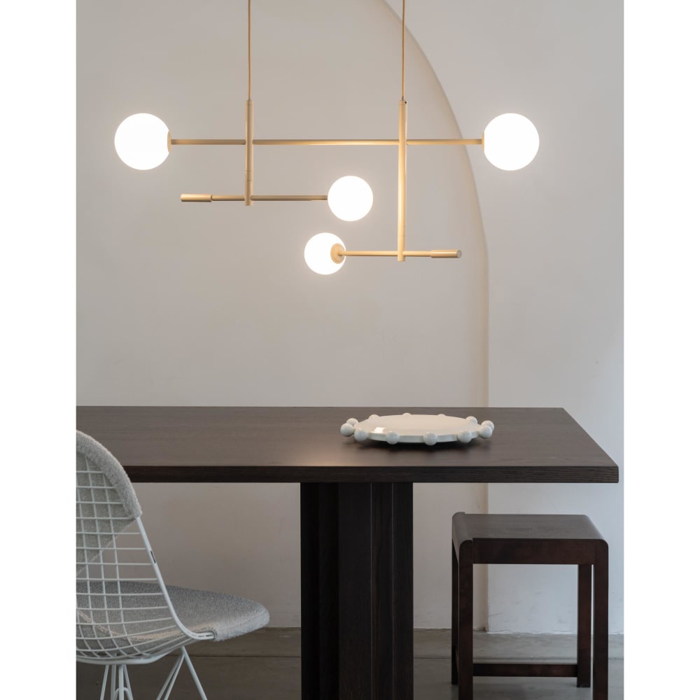 Suspension métal beige 97x13x215cm — vue 3
