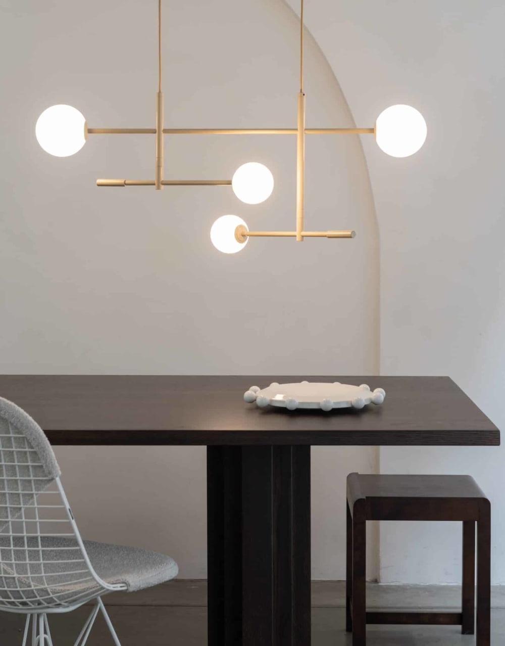 Suspension métal beige 97x13x215cm — vue 4