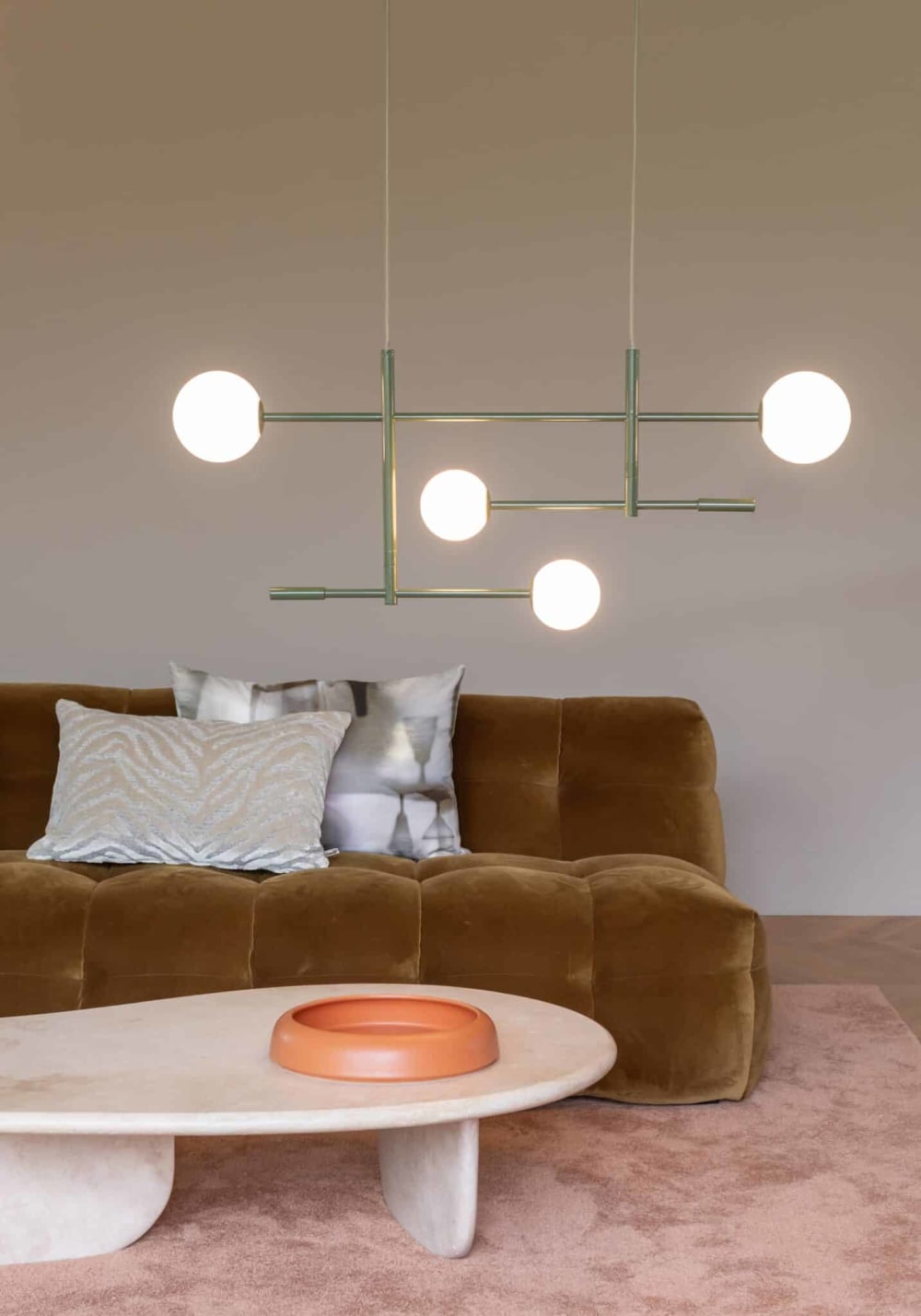 Suspension métal vert 97x13x215cm — vue 4