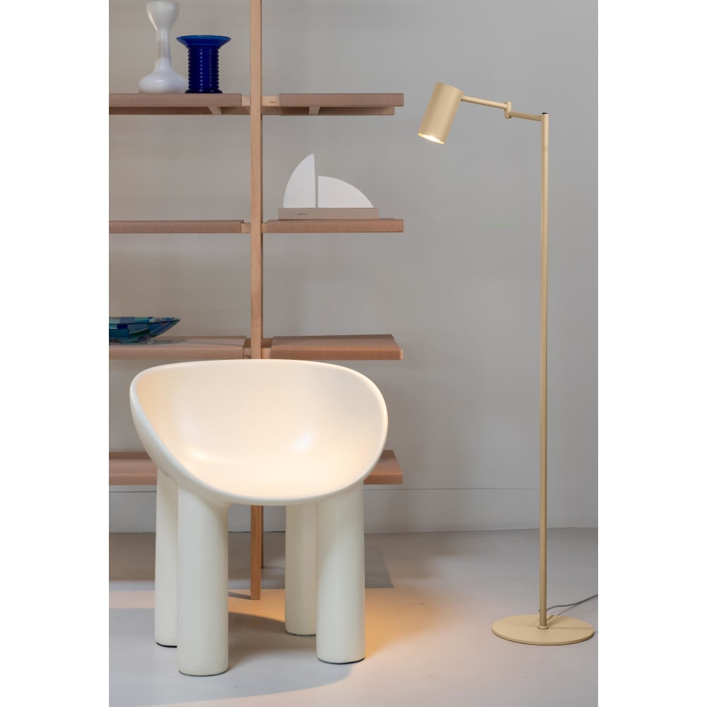 Lampadaire métal beige 53x28x154cm — vue 3
