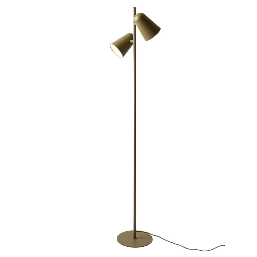 Lampadaire métal vert 28x28x145cm