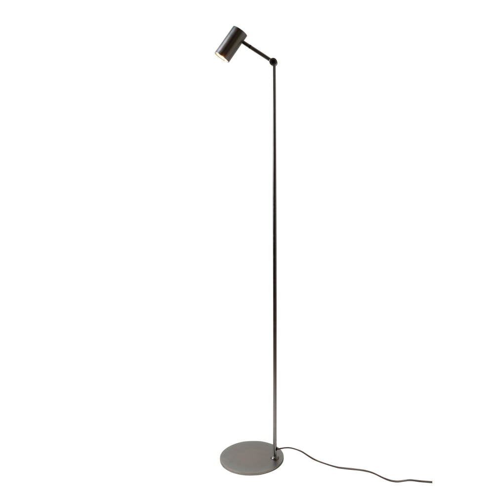 Lampadaire métal argent 22x22x134cm