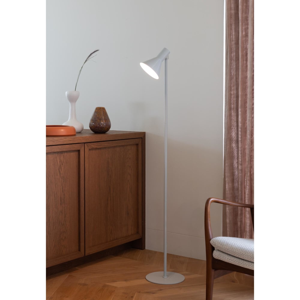 Lampadaire métal gris 37x25x146cm — vue 3