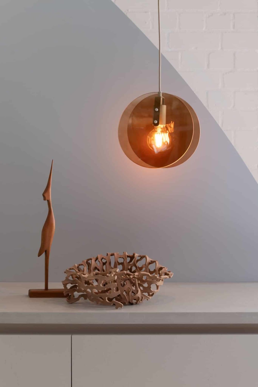 Suspension métal brun 22x25x278.5cm — vue 4