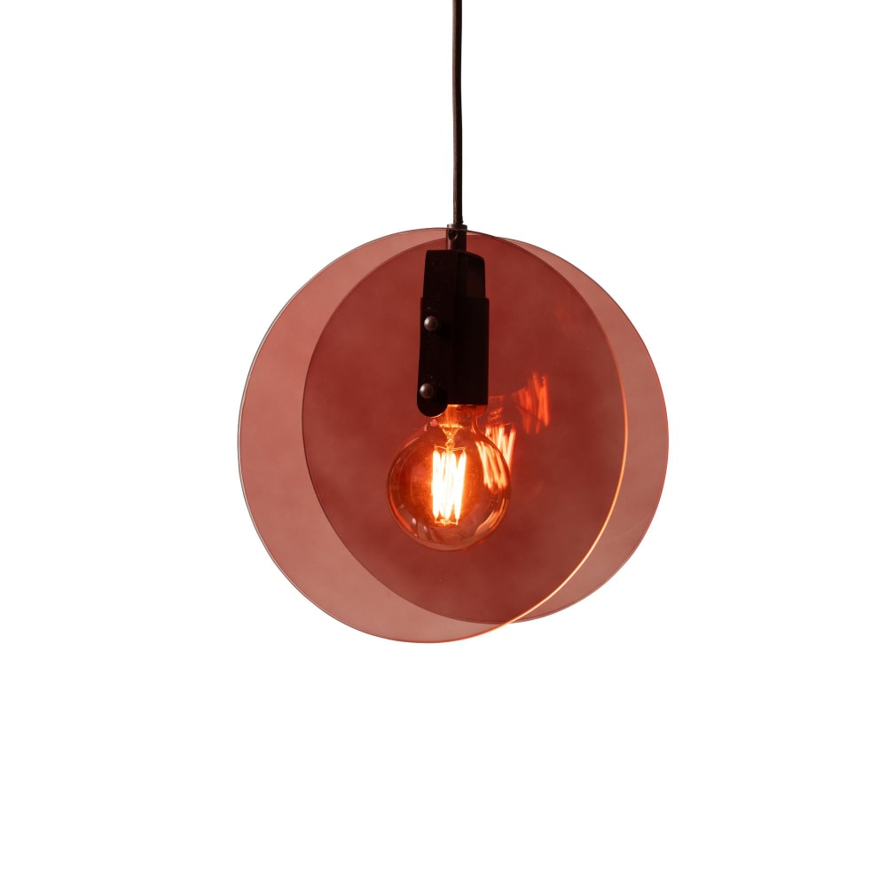 suspension métal brun
