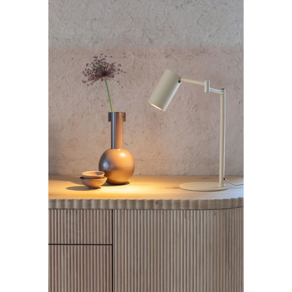 Lampe de table métal beige 35x20x47.5cm — vue 3