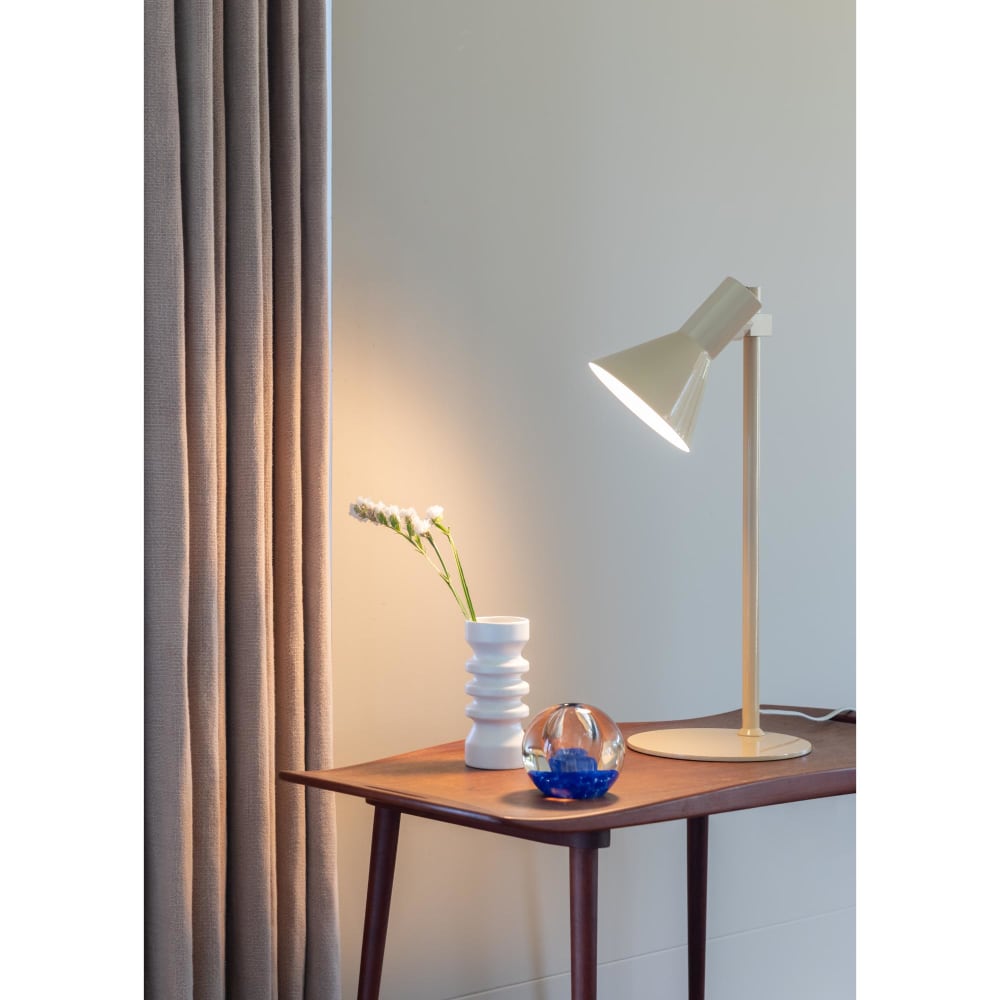 Lampe de table métal beige 28x20x51cm — vue 3