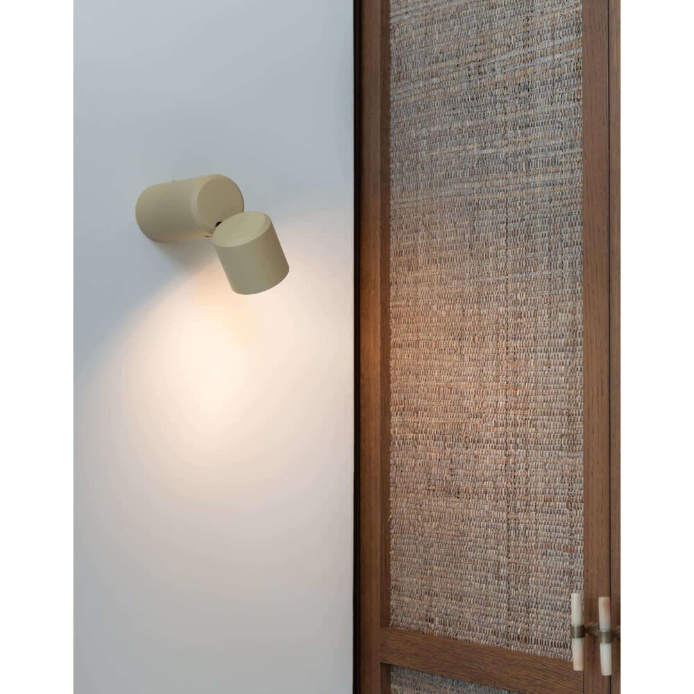 Lampe de table métal beige 6.5x6.5x19cm — vue 3