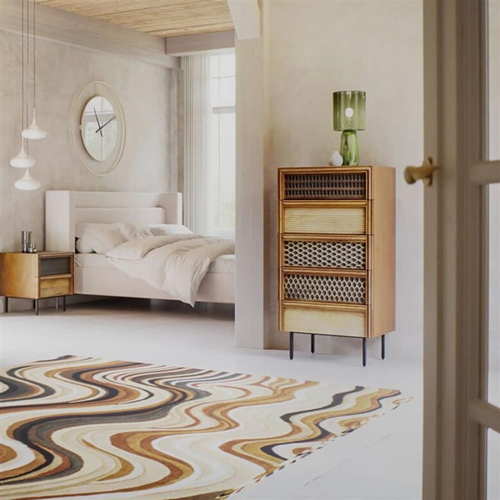 Kommode mit 5 Schubladen aus Massivholz, braun - Maisons Du Monde