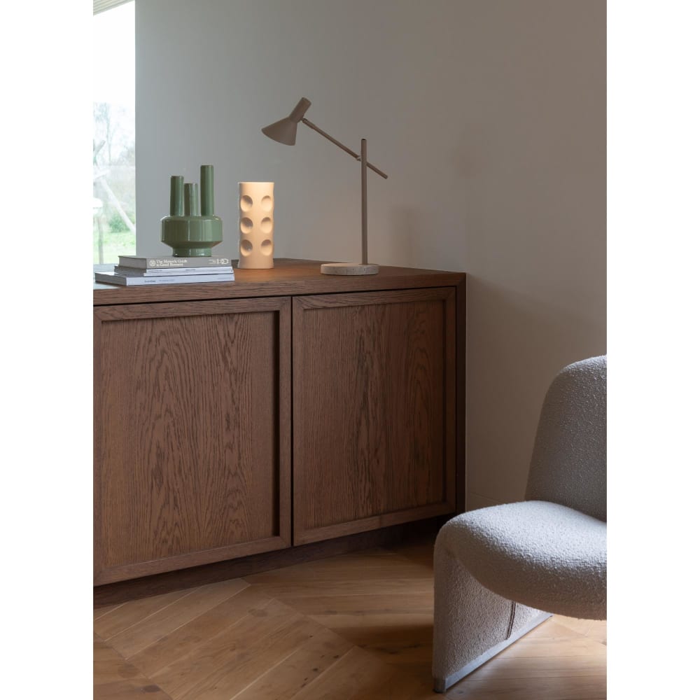 Lampe de table métal brun 44x18x59cm — vue 3