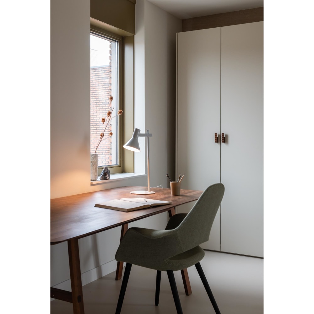 Lampe de table métal gris 28x20x51cm — vue 3