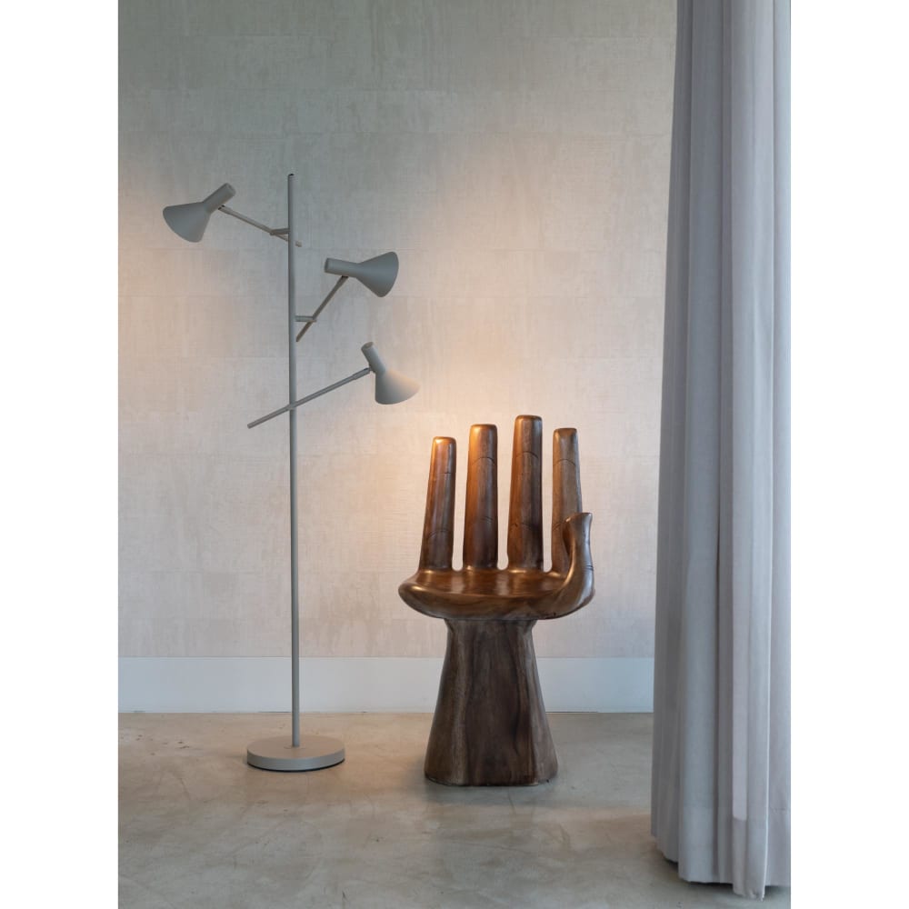 Lampadaire métal brun 59x42x171cm — vue 3