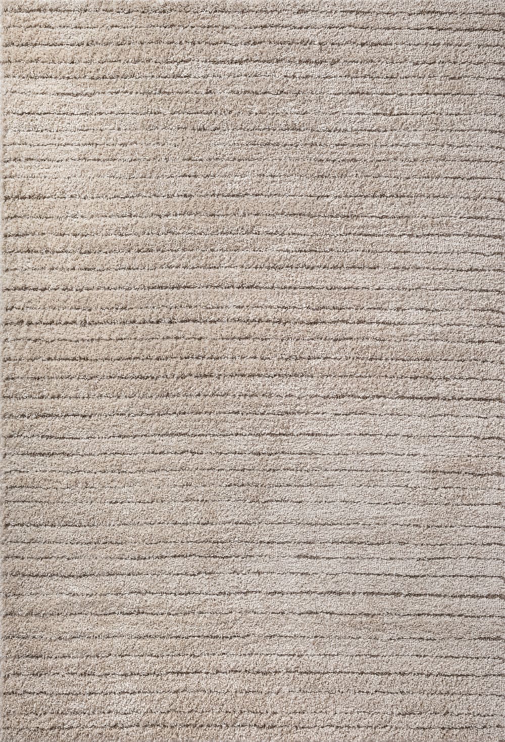 Tapis Bahar Shaggy poils longs salon moderne, Beige, 160 x 230 cm