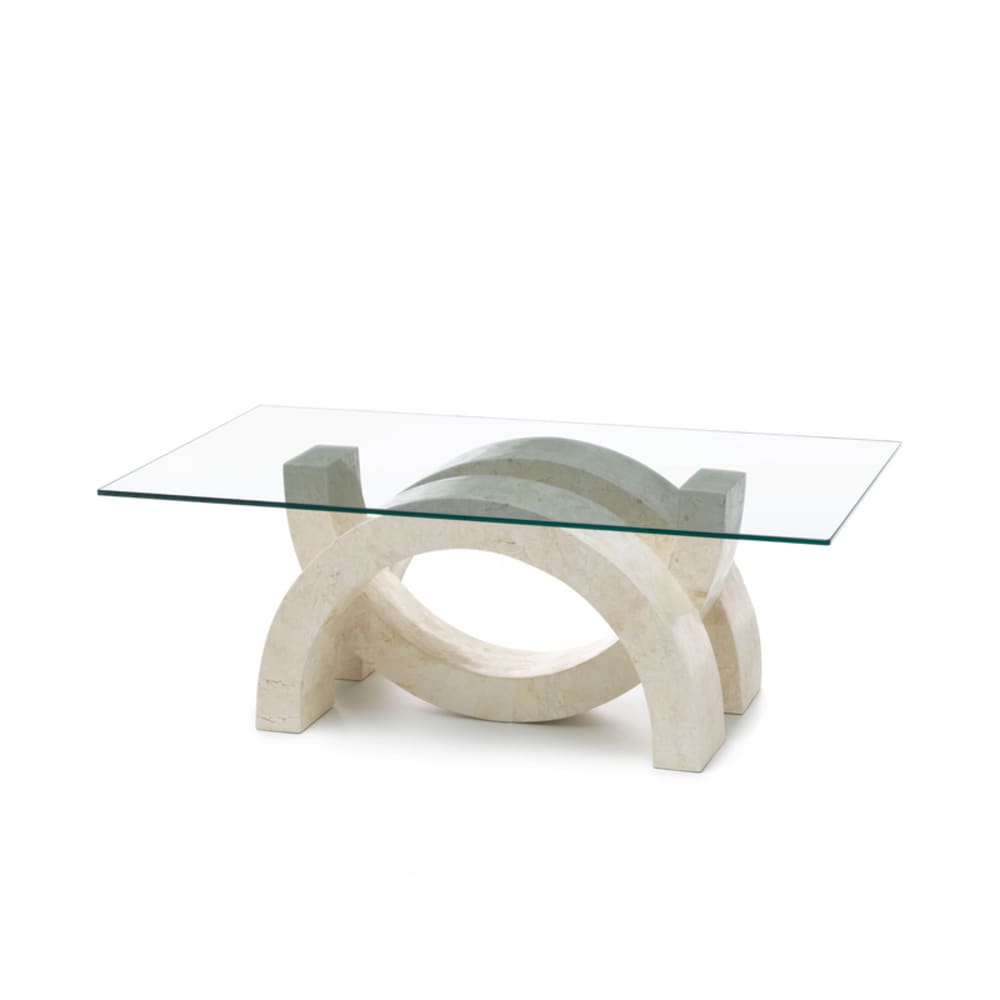 Table+basse+en+pierre+beige+120x70+cm+41h
