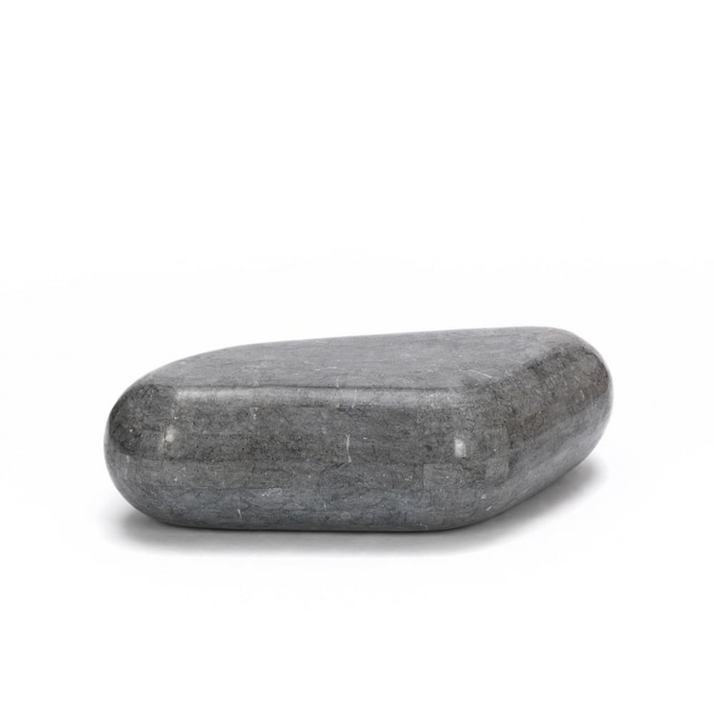 Table basse en pierre grise 98x52 cm 27h