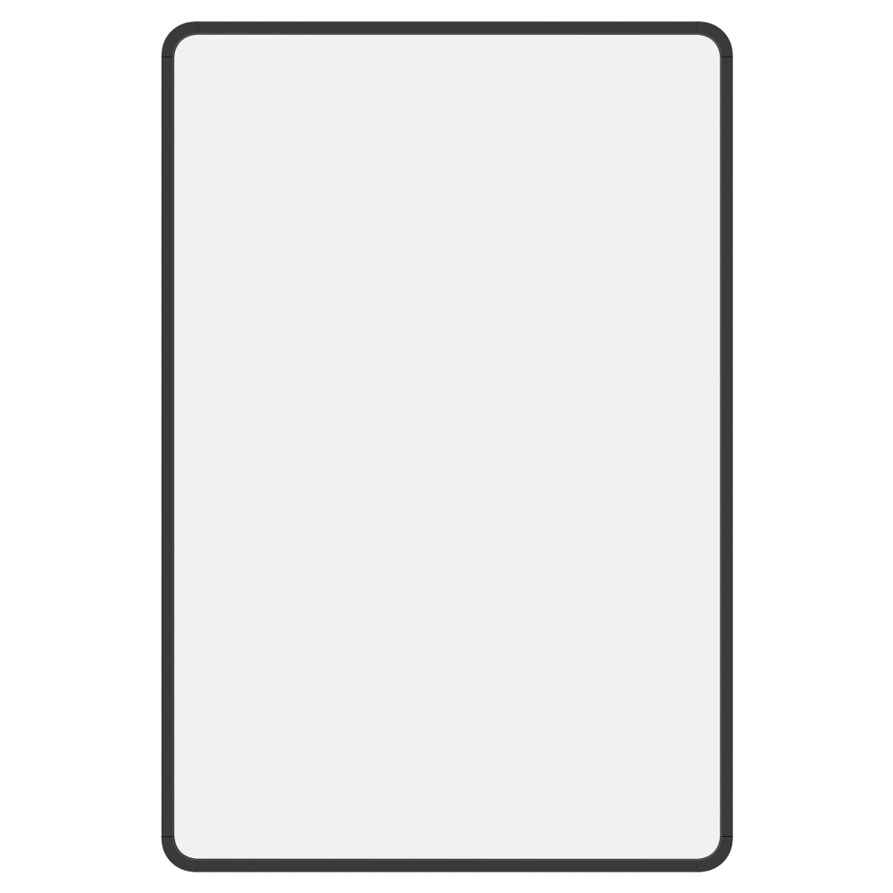 Miroir salle de bain 91 x 61 cm avec film de sécurité noir