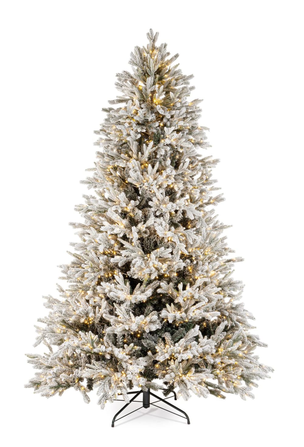 Sapin de Noël enneigé