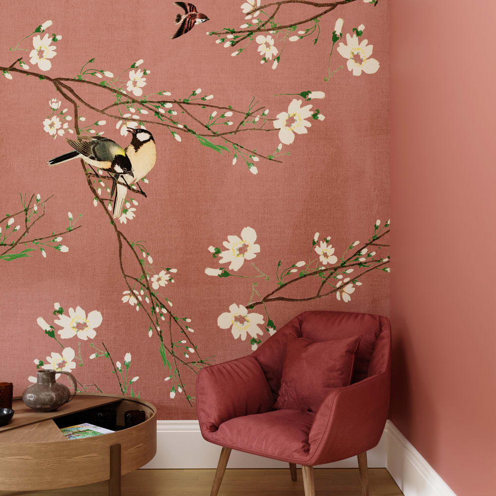 Fresque panoramique printemps - japonais