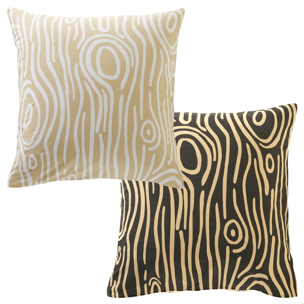 Taie sac en coton beige 63x63cm