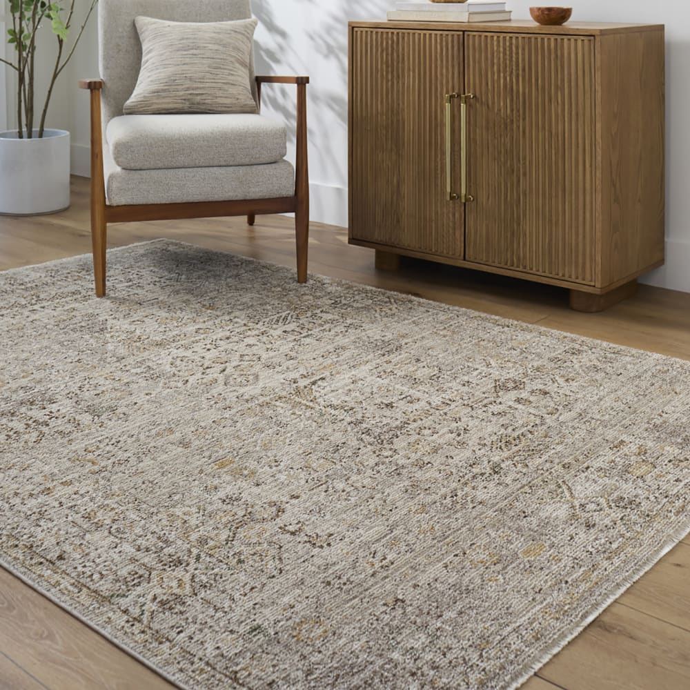 Galey alix x livabliss tapis vintage oriental taupe/crème 160x230 — vue 3