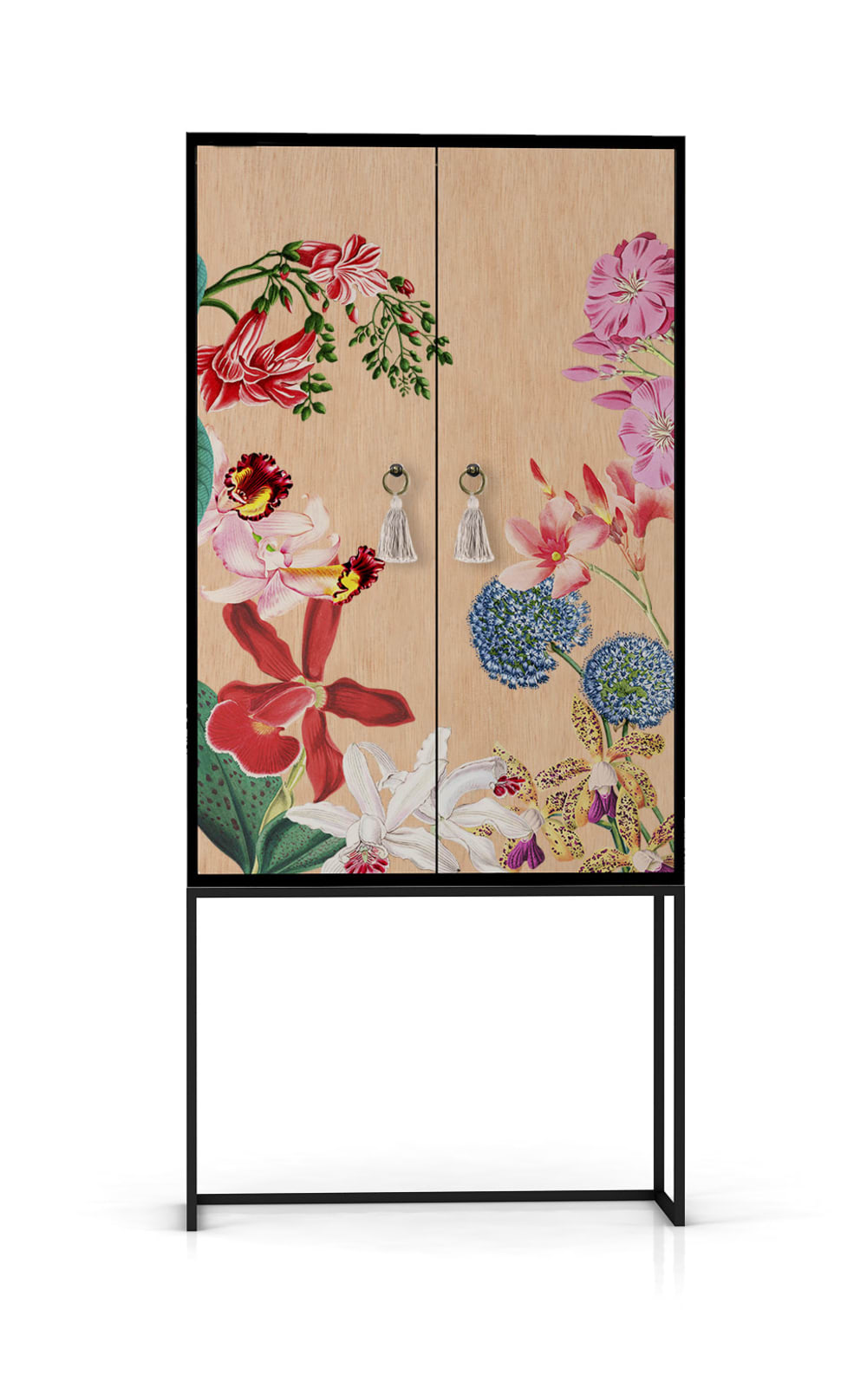 RNT by Really Nice Things Schrank-Sideboard 2 Türen MDF Exotische Orchidee style modern Mehrfarbig Spanplatte