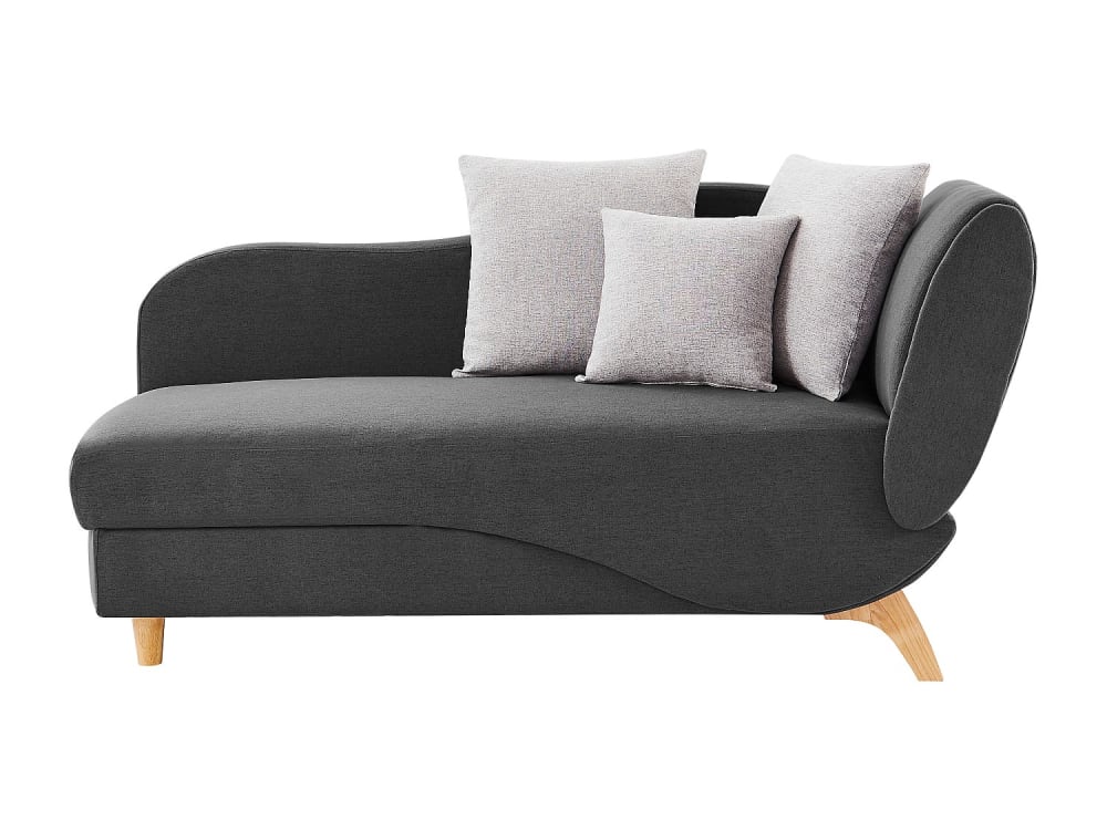 Méridienne convertible polyester gris anthracite Méridienne convertible polyester gris anthracite