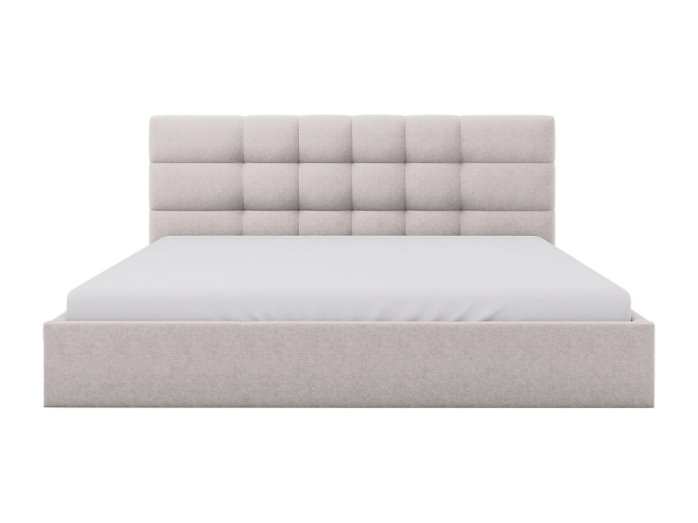 Lit coffre polyester beige 200 x 200 Lit coffre polyester beige 200 x 200