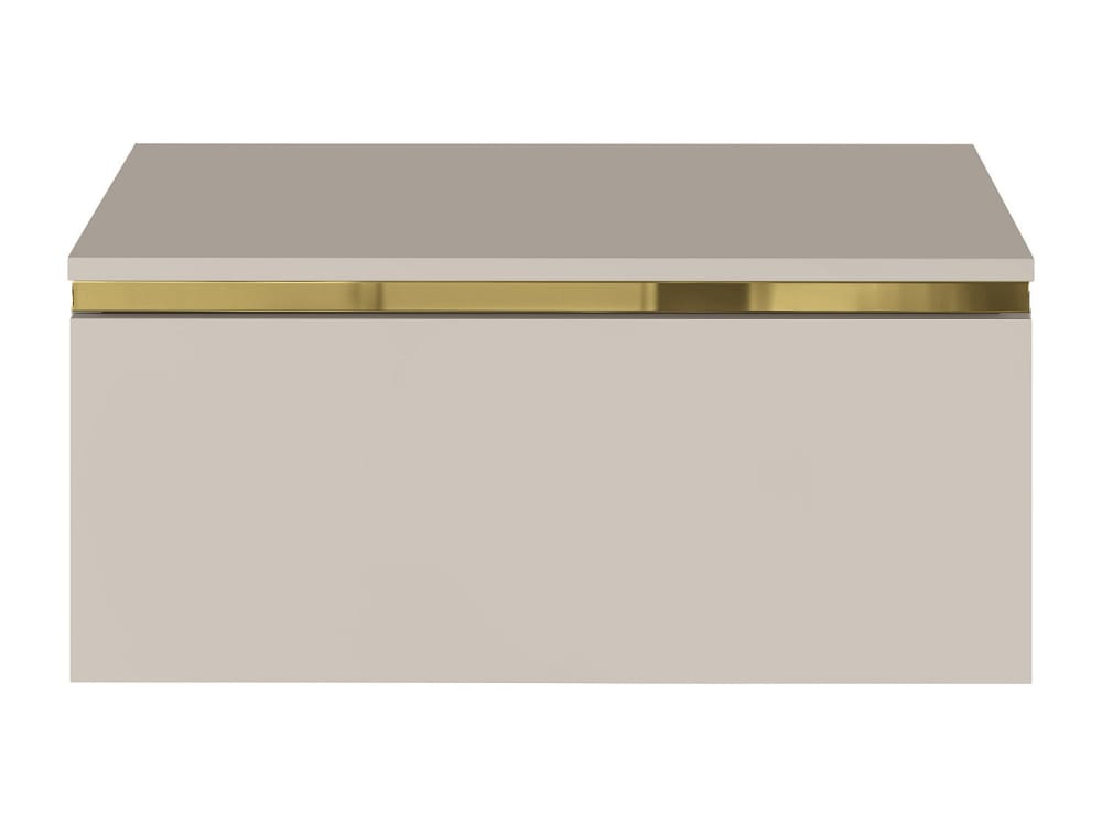 Table de chevet panneau de particule beige