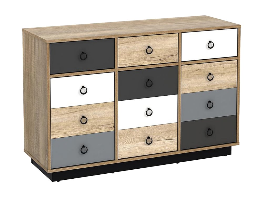 Commode panneau de particule - multicolore
