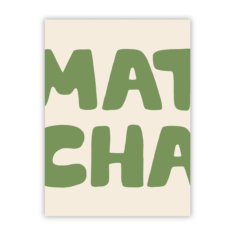 Poster Lab Poster grün matcha, 30x40 cm - Papier
