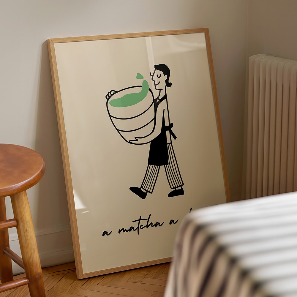 Poster a matcha a day, 50x70 cm - Maisons Du Monde