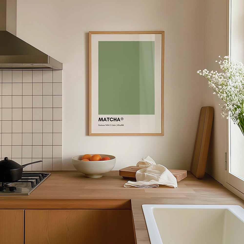 Poster matcha pantone, 50x70 cm - Maisons Du Monde