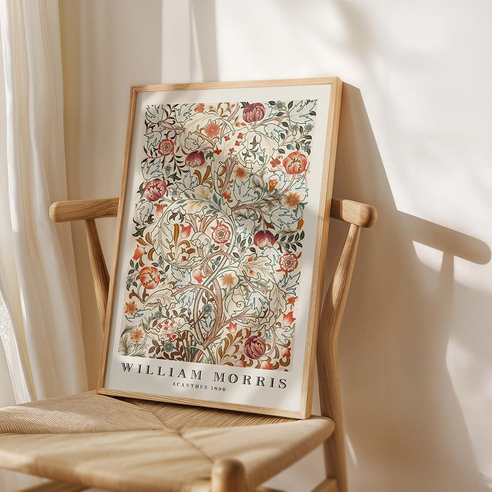 Poster Lab Poster acanthus, 50x70 cm Mehrfarbig Papier