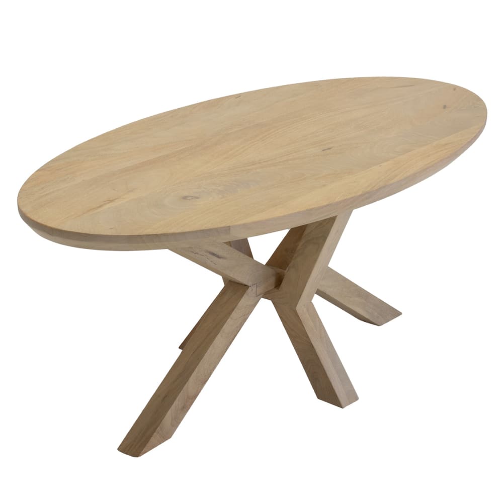 Giga Meubel Couchtisch aus Mangoholz 120cm, natur Braun