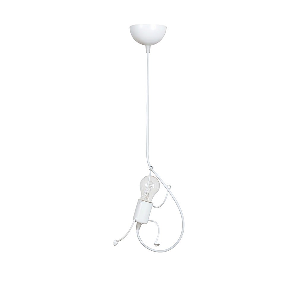 Suspension enfant originale blanche à hauteur réglable