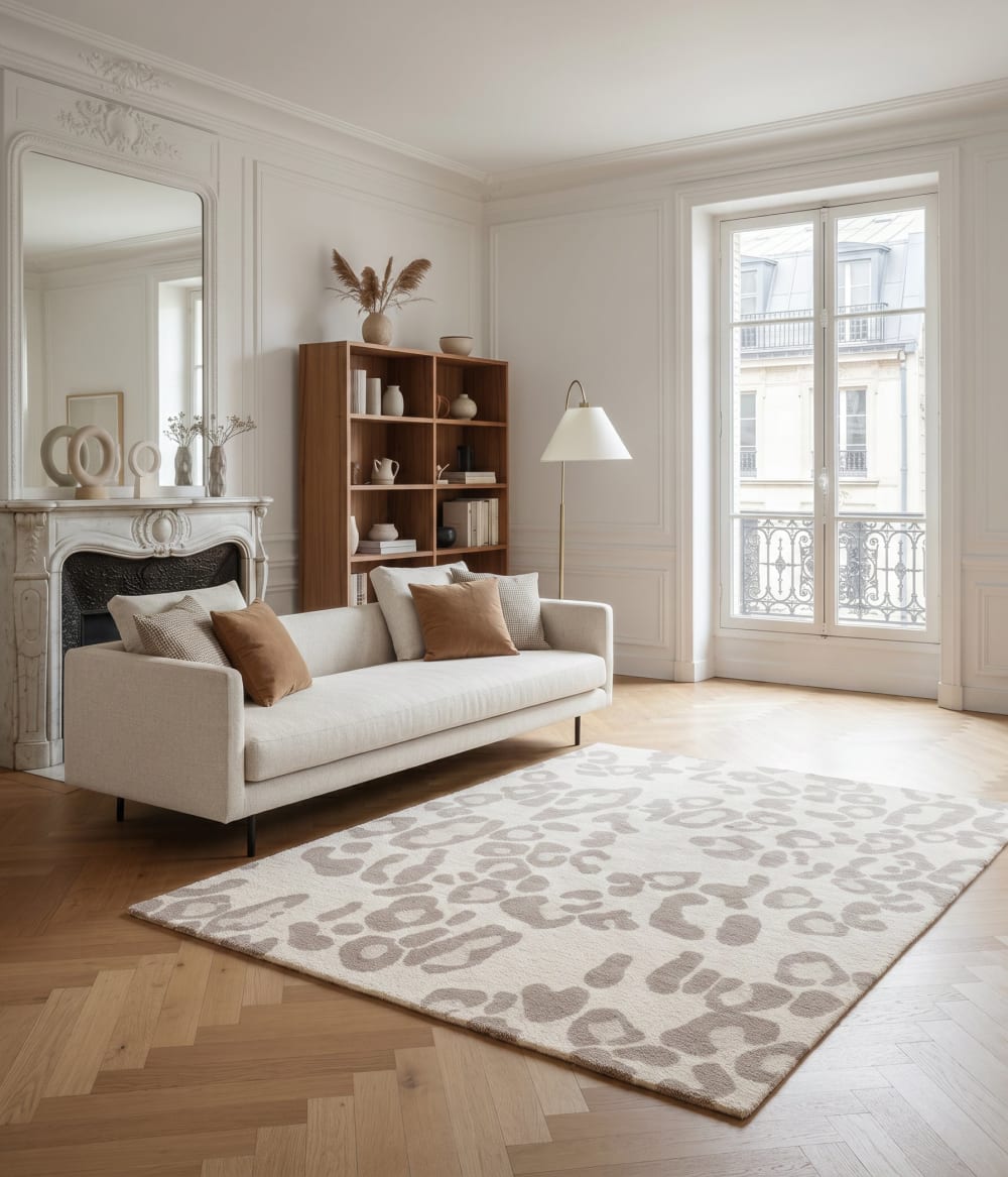 Tapis aux motifs léopard épais et confortable 200 x 290 cm — vue 3