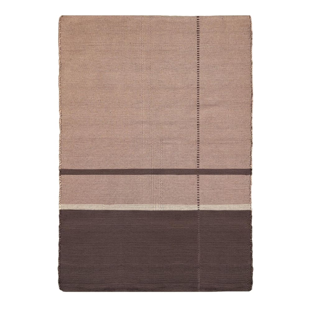 Tapis en fibres recyclées - main