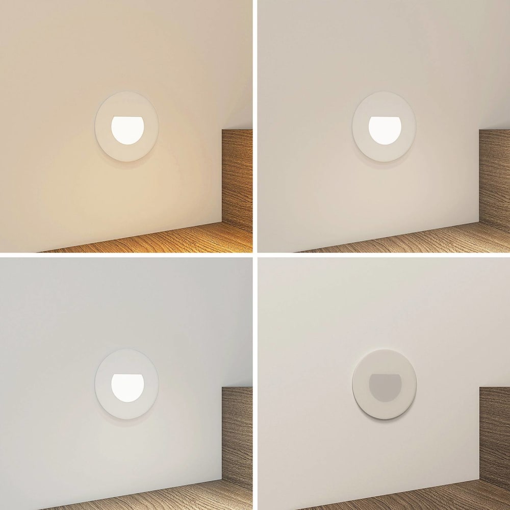 Wandeinbaustrahler aus Aluminium, weiß - Maisons Du Monde