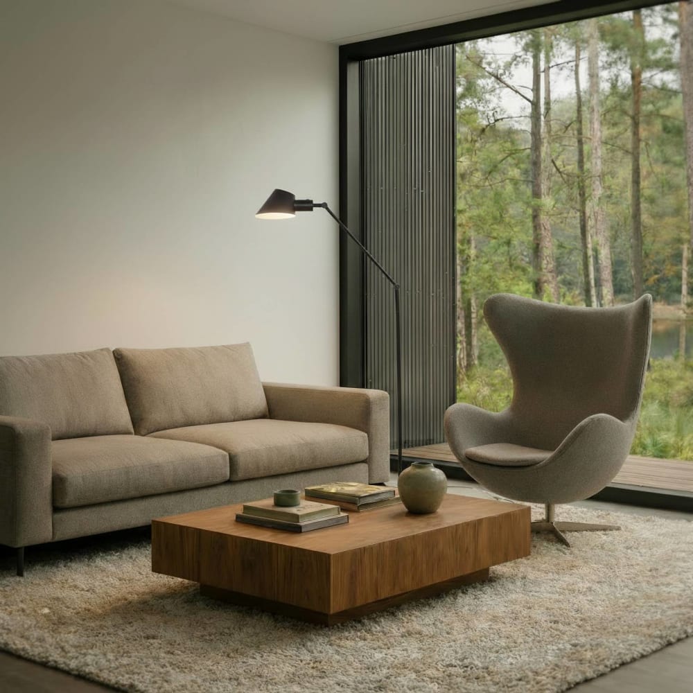 Stehlampe aus Metall, schwarz - Maisons Du Monde