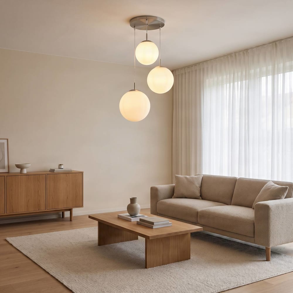 Pendelleuchte aus Metall, weiß - Maisons Du Monde