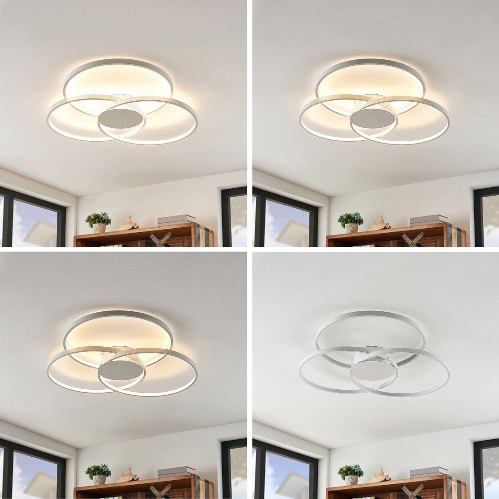 LED Deckenleuchte aus Aluminium, weiß - Maisons Du Monde