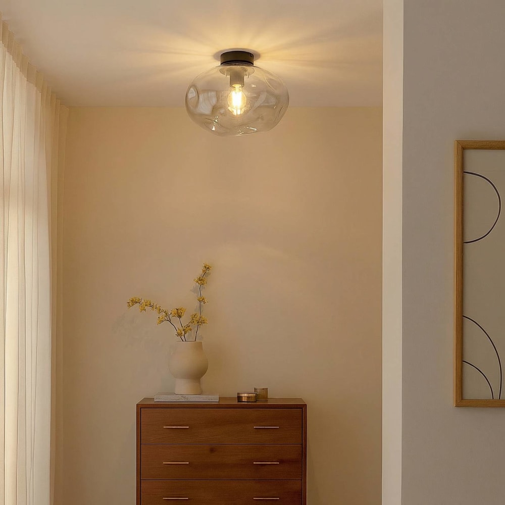 Lindby Deckenlampe aus Metall, grau style modern - Metall