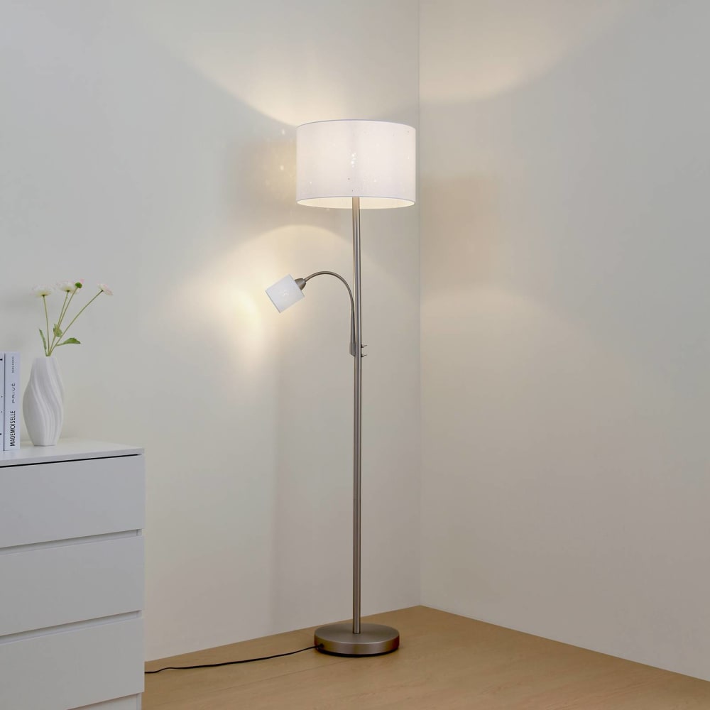 Stehlampe aus Metall, weiß - Maisons Du Monde