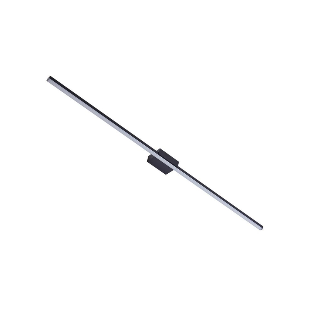 Lucande Wandleuchte, Wandlampe Bad aus Aluminium, schwarz style modern - Aluminium