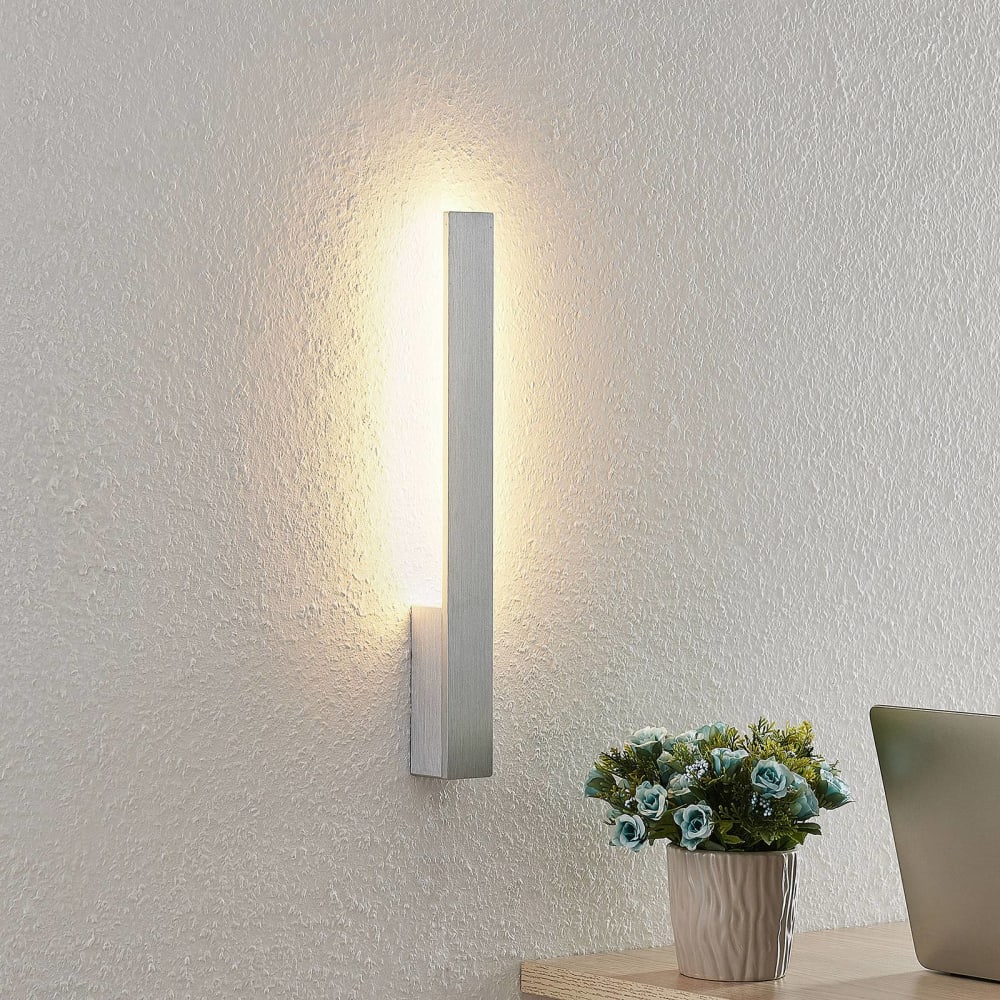 LED Wandleuchte, Wandlampe Innen aus Aluminium, grau - Maisons Du