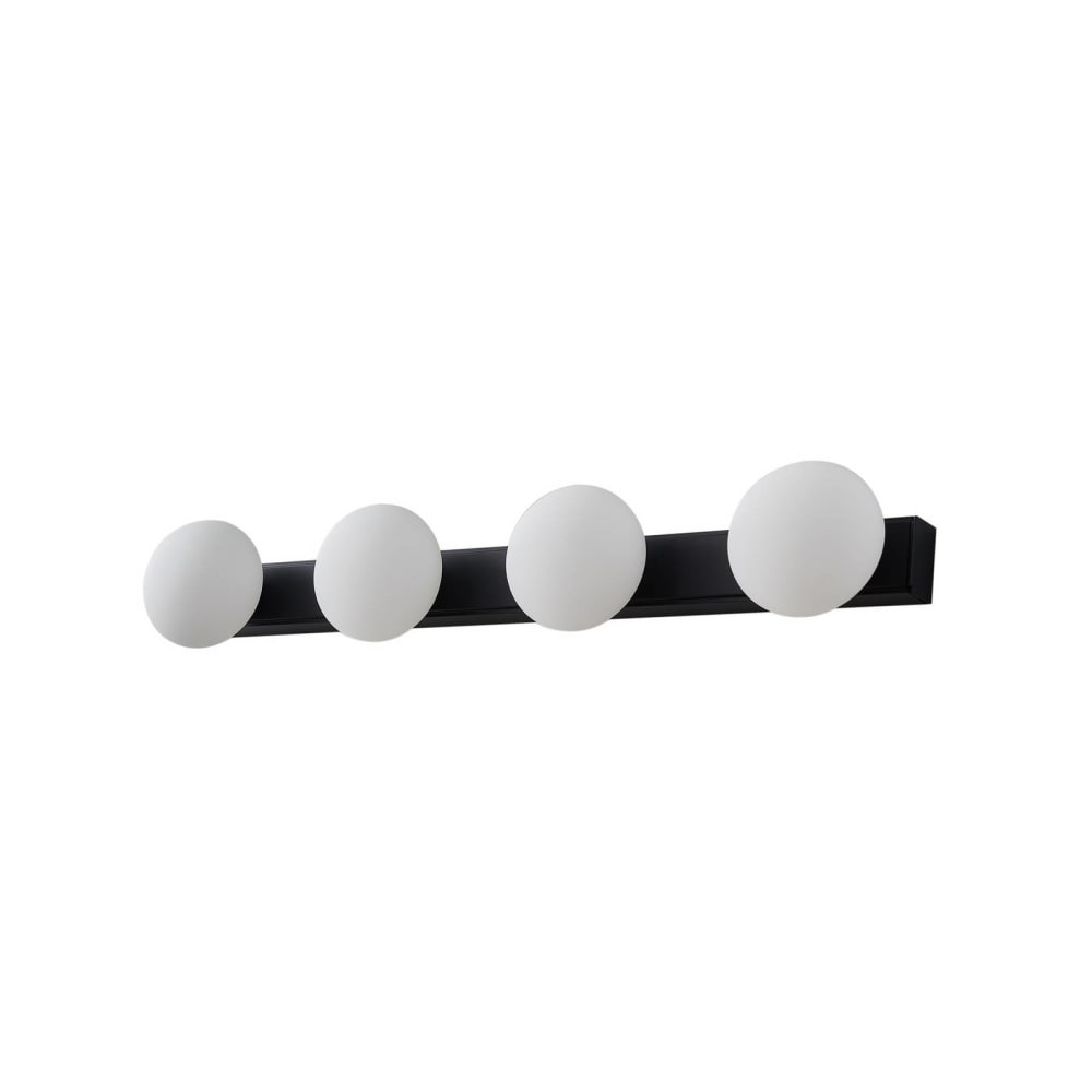 Lucande Wandleuchte, Wandlampe Bad aus Aluminium, schwarz style modern - Aluminium