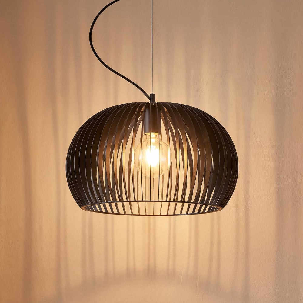 Lindby Pendelleuchte aus Metall, schwarz style modern - Metall