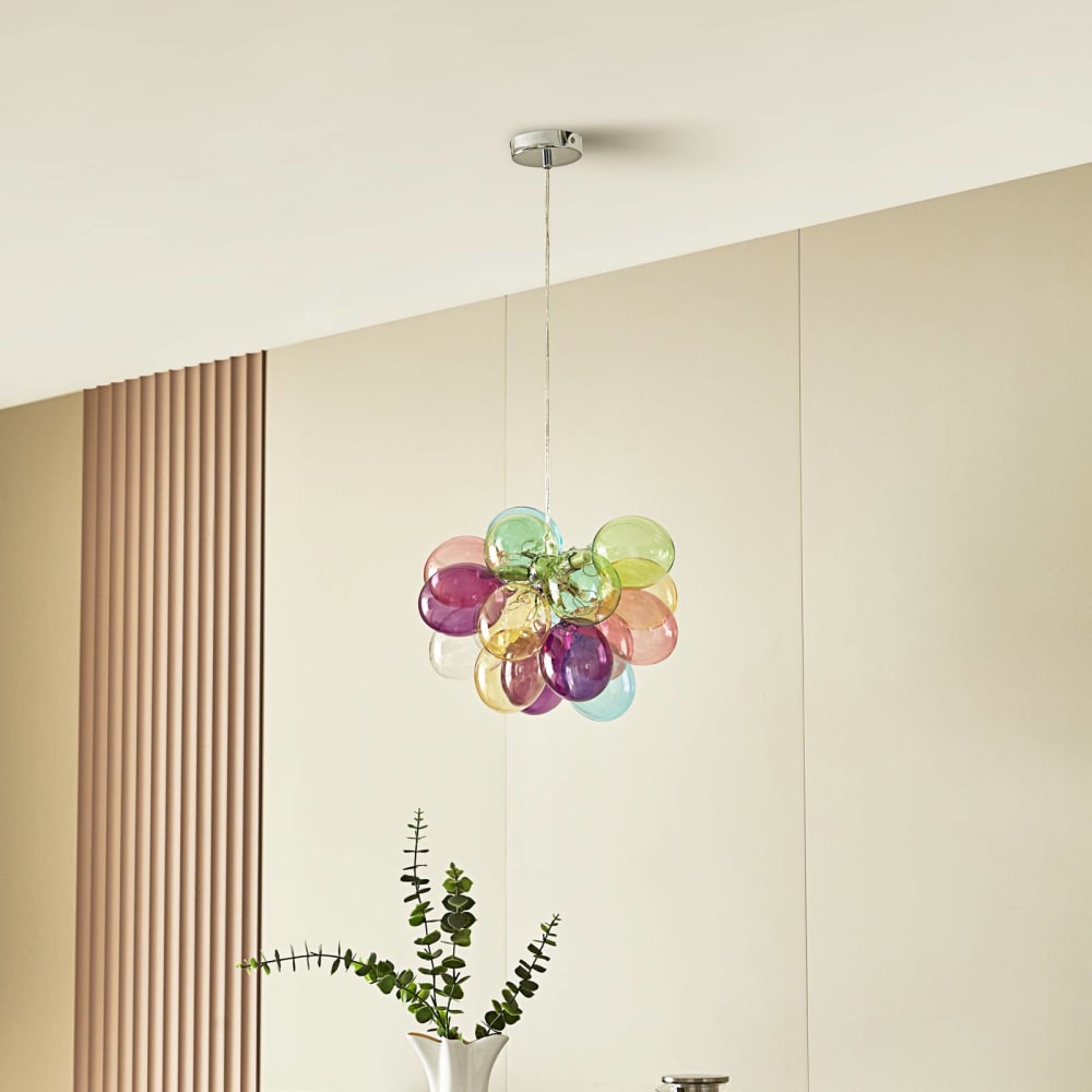 Lucande Pendelleuchte aus Glas, multicolour style modern Mehrfarbig Glas