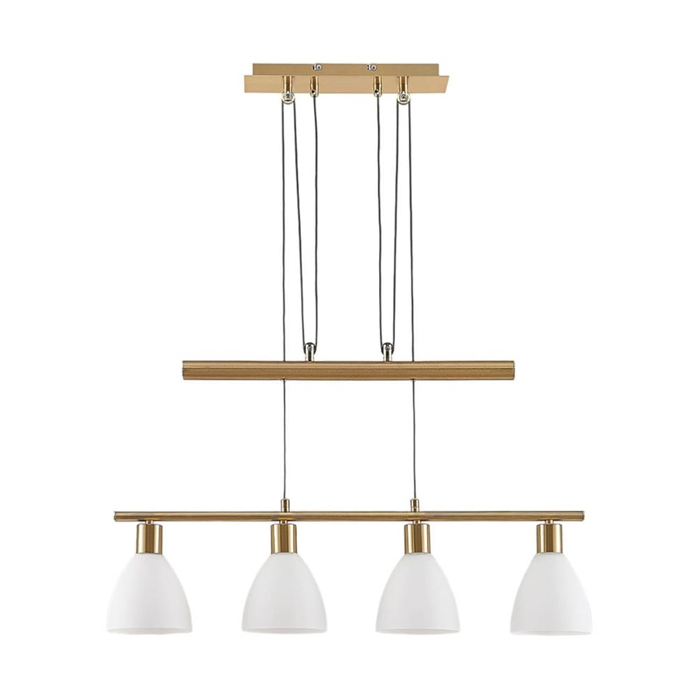 Pendelleuchte aus Glas, gold / messing - Maisons Du Monde
